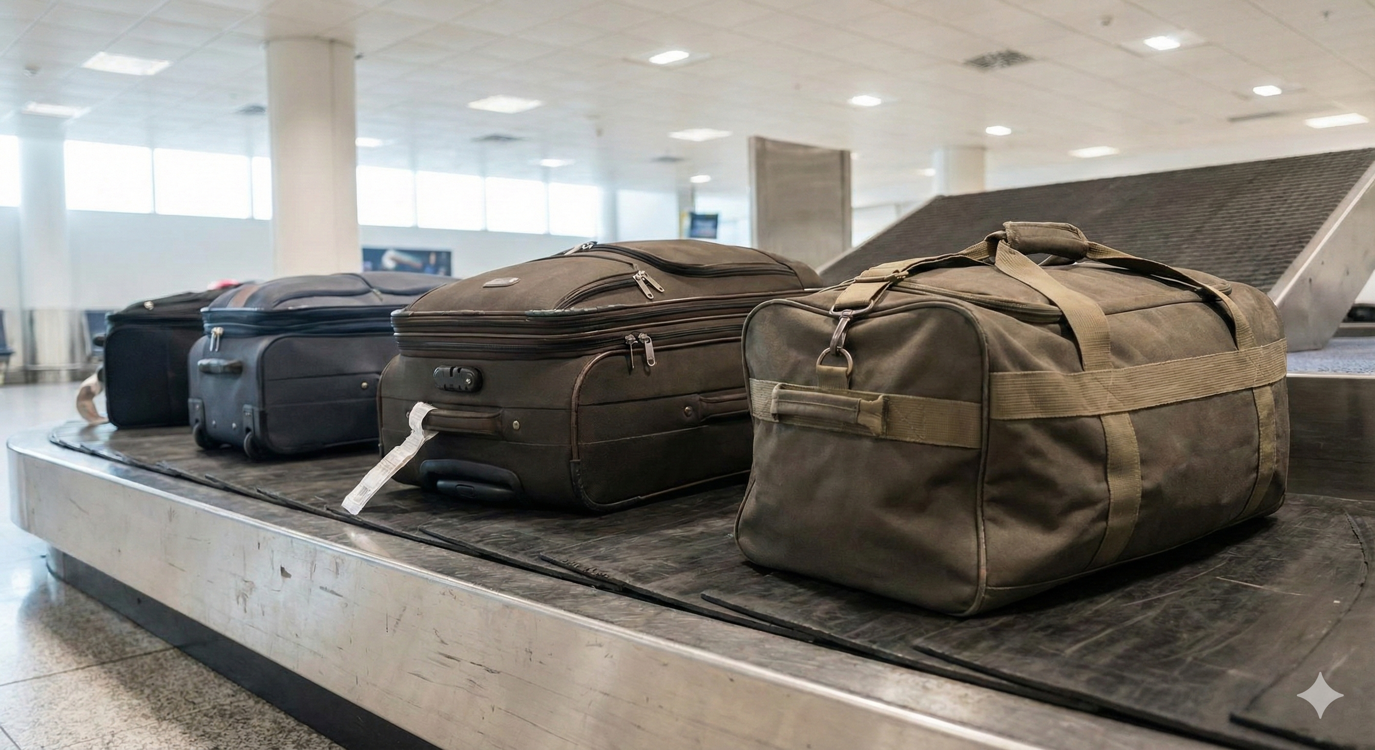 Oddana prtljaga na letališkem traku - večja kapaciteta za daljša potovanja