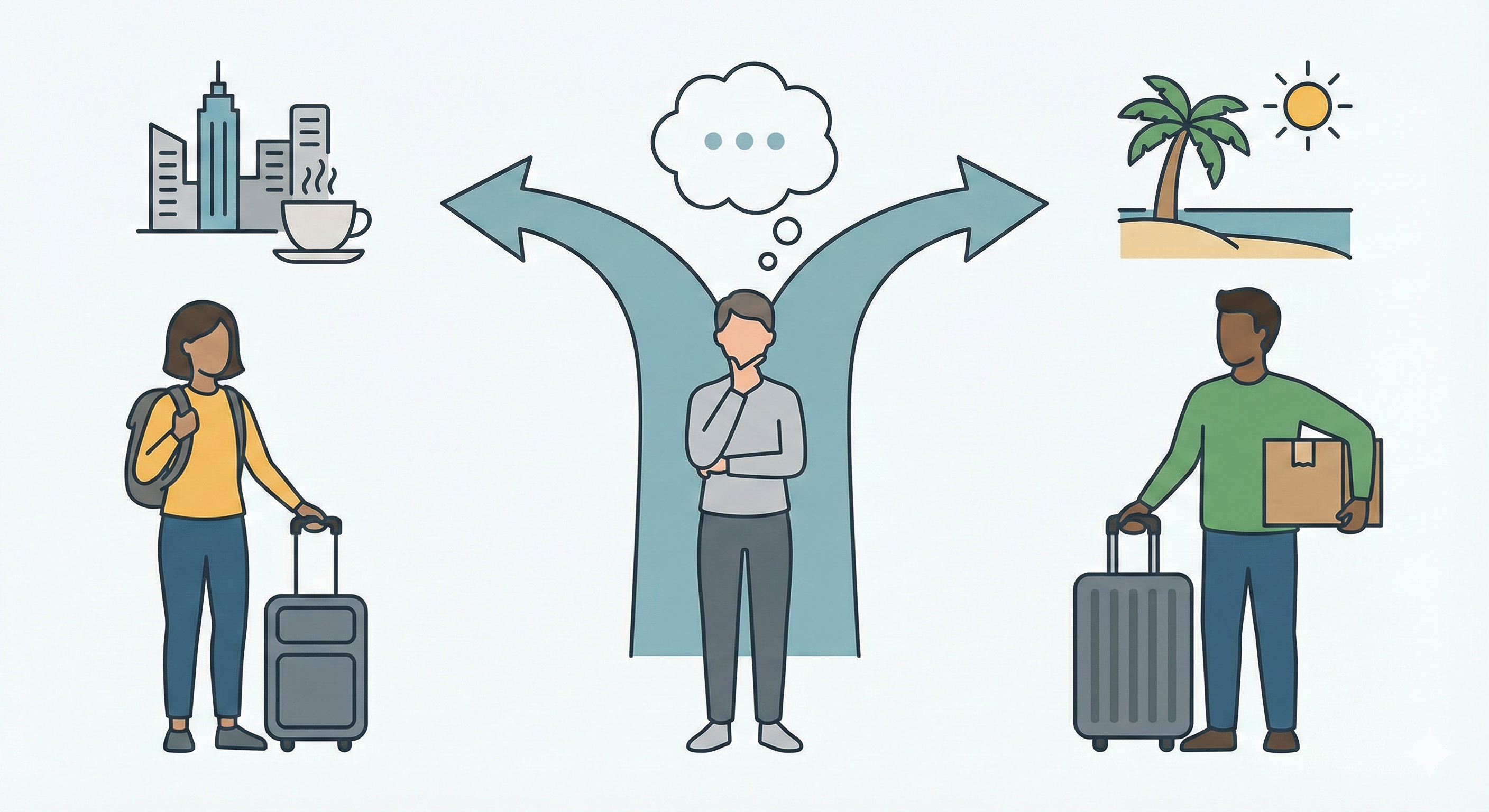 Potnik z ročno in oddano prtljago - izbira glede na potrebe potovanja