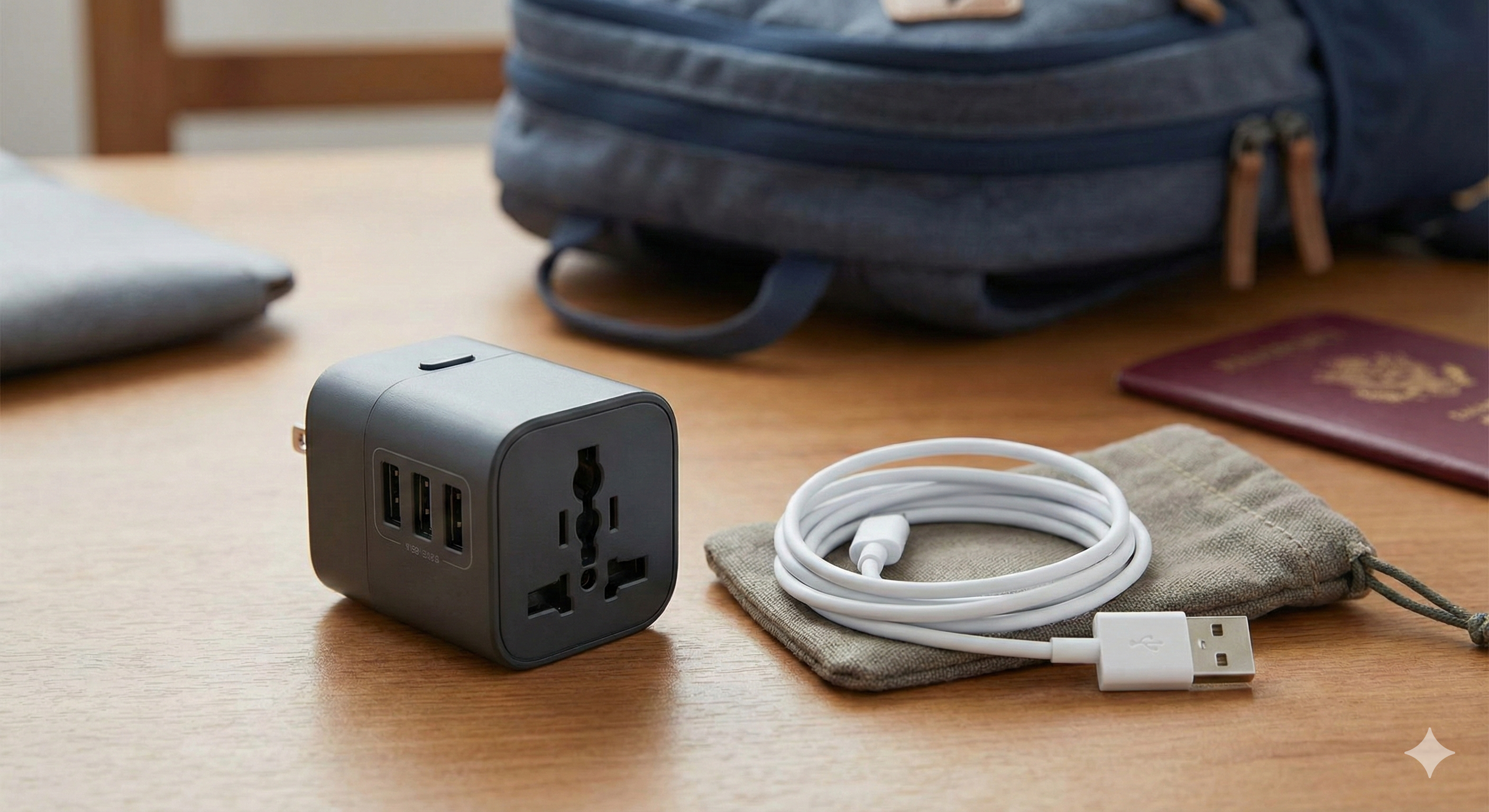 Univerzalni potovalni adapter in polnilec - nujni pripomočki